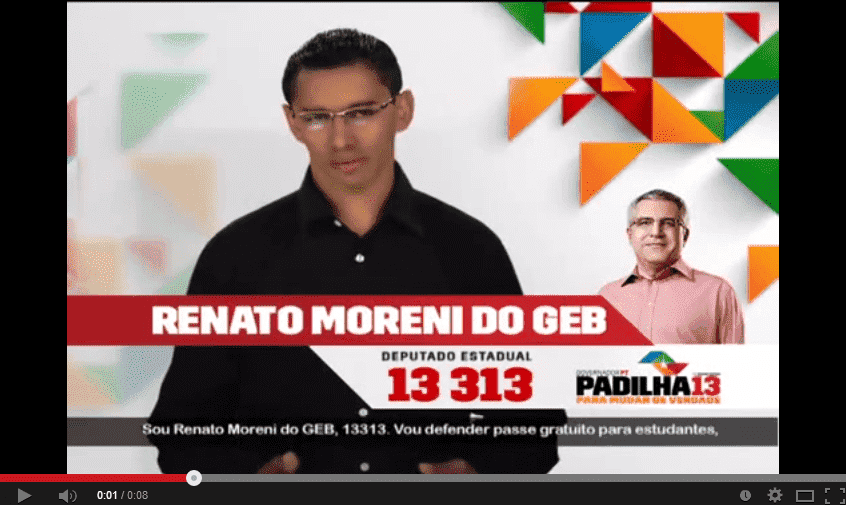 RENATO MORENI DO GEB 13313 Deputado Estadual