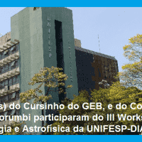 Estudantes do Cursinho do GEB e Colégio Centro Morumbi, participaram de evento na UNIFESP-DIADEMA