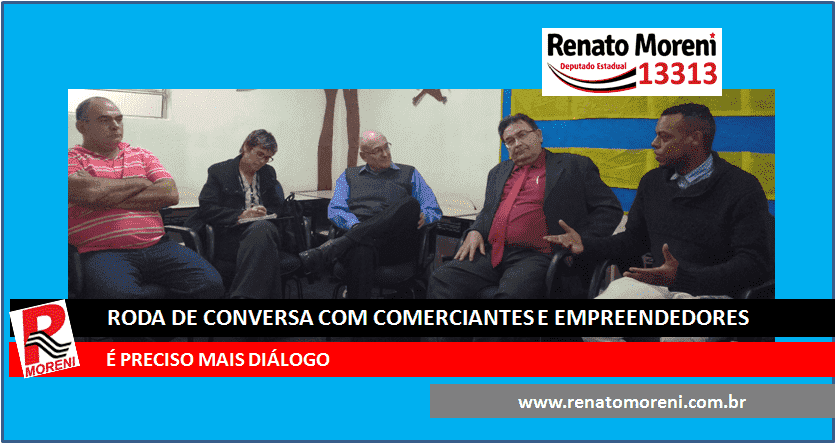 RODA DE CONVERSA COM COMERCIANTES E EMPREENDEDORES